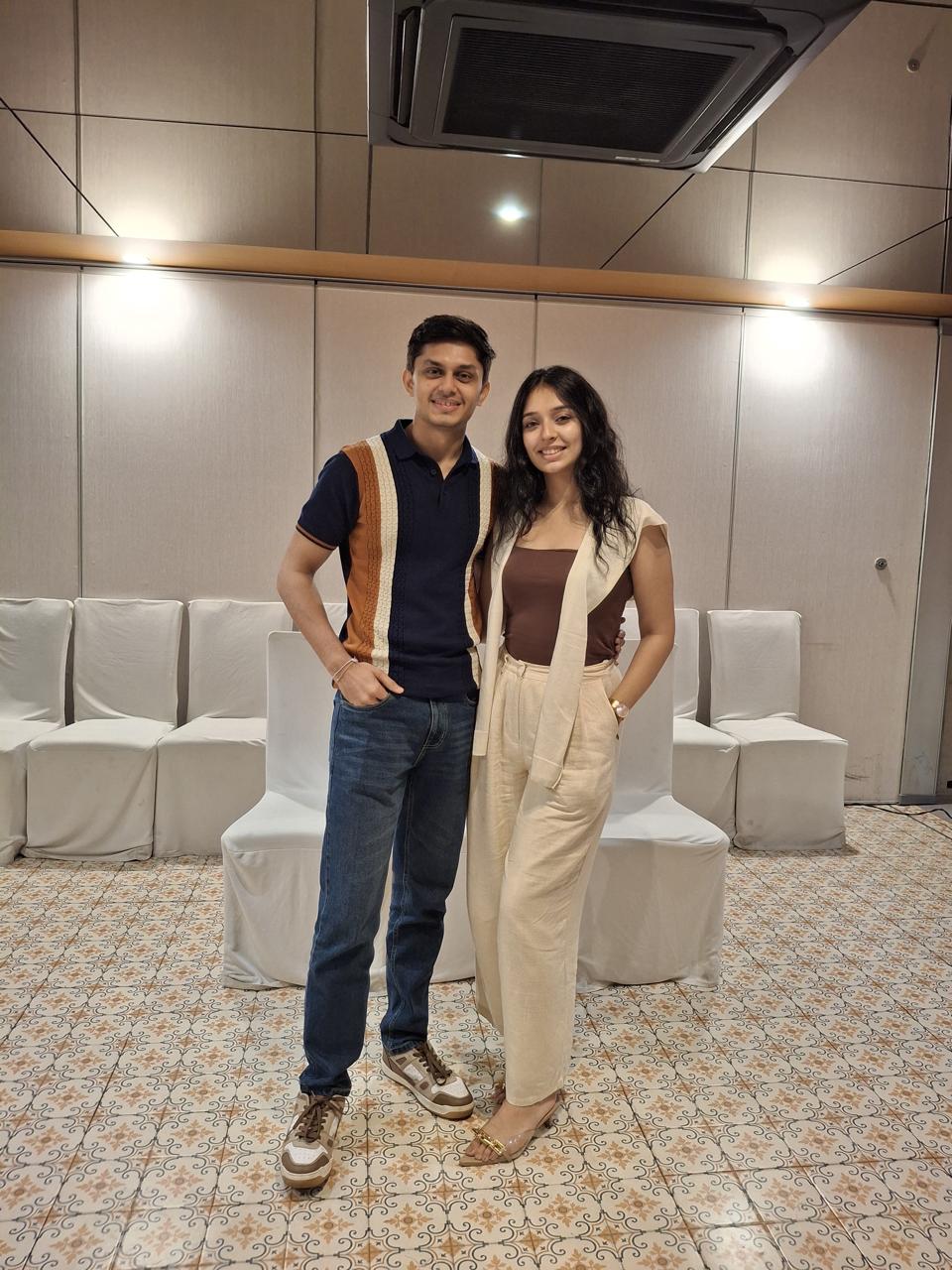 Vidhi and Jash together at a celebration